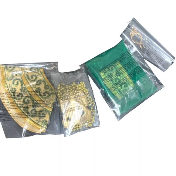 GODDESSEY Cleopatra Adult Costume Ivory/Green Size Small (4-6) - Picture 4 of 5